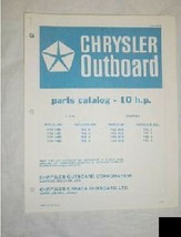 Chrysler Outboard Parts Catalog 10 HP - £8.55 GBP