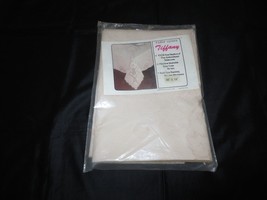 Nos Tiffany Vinyl Embroidered Replica Tablecloth Or Table Cover - 54&quot; X 54&quot; Sq. - £10.97 GBP