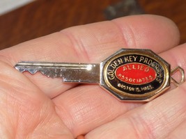 Vintage Golden Key Associates Allied Associates Metal Key - $23.76