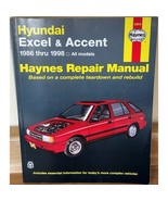 Hyundai Excel And Accent 1986 thru 1998 Haynes repair manual 43015 - $9.45