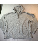 L.L. BEAN Men&#39;s Heritage Marled Fleece Henley Hoodie Size XXL - $46.50 CAD