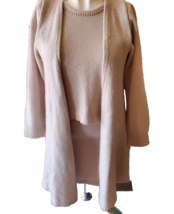 Madeline VTG Wool Angora Beaded 3 piece Knit Skirt Outfit Pastel Pink Sz... - $44.34