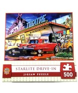 Jigsaw Puzzle STARLITE DRIVE-IN 500 Pieces  - MasterPieces BOX DAMAGED - $329.75 MXN