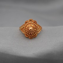 Handmade Traditional 22k Yellow Gold Ring Pure Indian Jewelry, ring for ... - £401.84 GBP