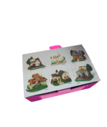 Liberty Falls Village Set Of 6 Buildings Bakery Train Station &amp; More New... - £31.06 GBP