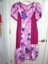 Vintage Almost Paradis Hawaiian MuuMuu Dress Hawaiian Size Med Poly cott... - £23.64 GBP