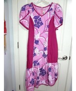 Vintage Almost Paradis Hawaiian MuuMuu Dress Hawaiian Size Med Poly cott... - £23.45 GBP