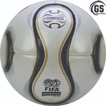 ADIDAS Black TEAMGEIST Handmade MATCH BALL WORLD CUP 2006 GERMANY SIZE 5 - £38.27 GBP