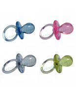 2-1/2&quot; Clear Pacifiers Baby Shower Party Game Decoration Favors U-Pick C... - $1.15+