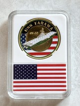 Us Navy - Uss Coral Sea CV-43 Challenge Coin With American Flag Case - £11.89 GBP