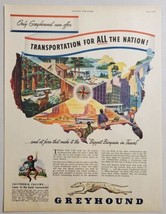 1948 Print Ad Greyhound Bus 4 Buses Travel the United States Gold Miner - £12.02 GBP