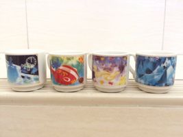Disney Frozen, Rapunzel, Lilo Stich, Cinderella Mini Ceramic Cup Set. Very RARE - $59.99