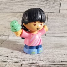 Little People School Girl with Dark Hair Braids Ice Cream Fisher-Price 2018 - $6.31