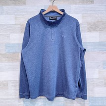 Under Armour 1/2 Zip Storm Sweater Fleece Sweatshirt Blue Mens XXL 2XL - $34.64