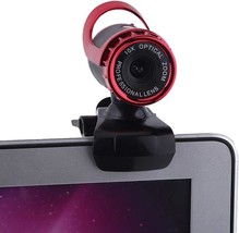 HD Pro Webcam USB 2.0 12M Pixels Clip on Web Camera 360 Rotating Built in Microp - £38.13 GBP