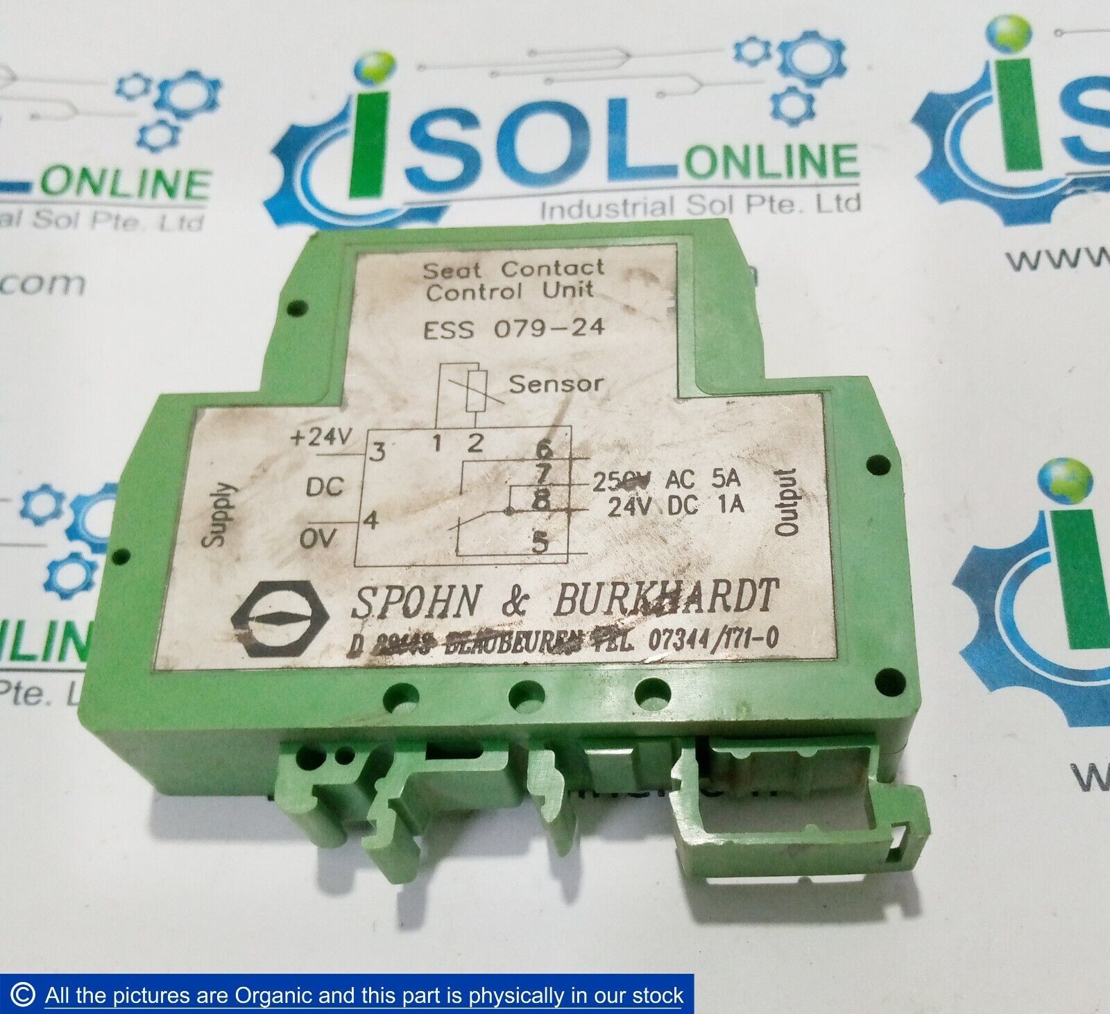 Spohn &amp; Burkhardt ESS 079-24 Seat Contact Control Unit for Control Stati... - $399.00