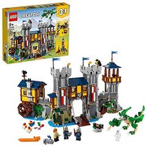 LEGO Creator 3in1 Medieval Castle 31120 Building Kit; Castle with Moat and Drawb - £103.93 GBP