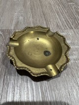 Vintage Brass Ashtray with Decorative Edges In Excellent condition - £19.01 GBP
