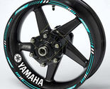 YAMAHA Motorcycle Wheel Decals Rim &amp; Inner Stickers Navy - $29.99