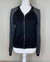 Dolan Women’s Full zip Cardigan sweater Size S Black Grey J7 - £16.70 GBP