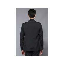 Men 3pc European Vested Suit WESSI J.VALINTIN Extra Slim Fit JV27 Black Stripe image 7