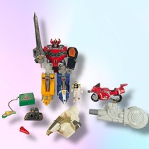 1991 Bandai Mighty Morphin Power Rangers Megazord Deluxe Set Incomplete - £91.87 GBP