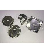ANTIQUE COOKIE CUTTERS LOT OF 4 TIN SOLDERED From Estate Collection - €12,03 EUR