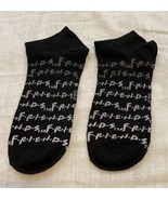 New Friends TV Show Ankle Socks 6-12 Black with all over Friends Novelty - $12.74