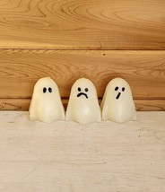 Halloween Ghosts Votives Unused Candles Lot of 3 Decoration - £18.56 GBP