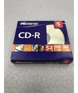 Memorex 5PK 5 Pack CD-R 52x 700MB 80Min 73950423-D New KG - $200.00 MXN