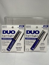 (2) DUO Line It Lash It Adhesive Eyeliner Waterproof Fine Tip METALLIC P... - £7.81 GBP