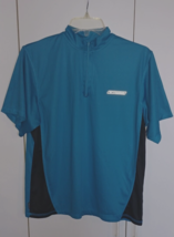 Reebok Hydro Move Men&#39;s Ss 1/4-ZIP Pullover Stretch Workout JACKET/TOP-WORN Once - £10.30 GBP