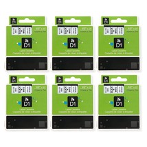 6-Pack Dymo D1 Label Tape Compatible For Dymo 45013 Labelmanager 160 280... - £31.38 GBP