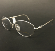 Christian Dior Eyeglasses Frames CD 3570 26W Silver Gold Plated Oval 53-... - $148.49