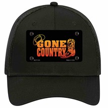 Gone Country Novelty Black Mesh License Plate Hat - £22.38 GBP