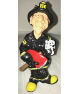 warren h stratford figurine firefighter Fireman with dalmation Dog - £15.62 GBP