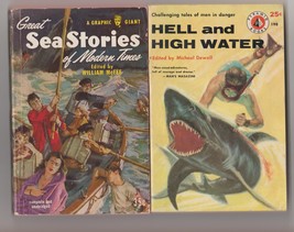 Great Sea Stories &amp; Hell and High Water 1950s fact &amp; fiction - £9.43 GBP