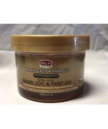 AFRICAN PRIDE BLACK CASTOR MIRACLE BRAID, LOC &amp; TWIST GEL 8oz Growth For... - €5,98 EUR