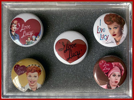 Lucille Ball I LOVE LUCY Icons &amp; Iconic Images Set of 5 (Five) 1.0 inch Magnets - £8.20 GBP