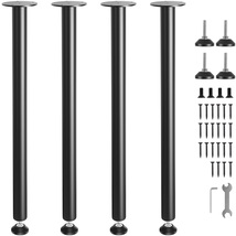 VEVOR 30 Inch Desk Legs, Reinforced Steel Set of 4, 1200 lbs Load Capaci... - $566.44 MXN
