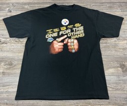 PITTSBURGH STEELERS ONE FOR THE OTHER HAND NFL Super Bowl T-Shirt Men&#39;s XL - £12.69 GBP