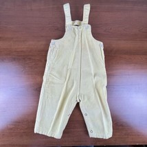 Vintage Health-Tex 24 Month Yellow Coveralls With Snaps &amp; Buttons Baby C... - £7.75 GBP