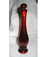 Avon -Ruby Red Cape Cod-Stretch Bud Vase w/Stopper- 8.25&quot; USA - €8,58 EUR