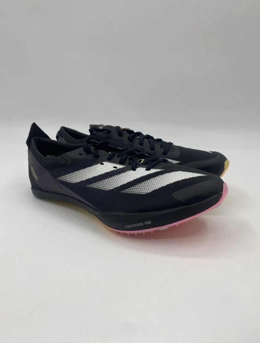 Adidas Adizero Finesse Track Spikes Black White Pink IF1151 Mens Size 6.5 - $99.95