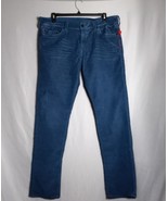 True Religion Geno Men's Relaxed Slim Aqua Brushed Soft Corduroy Pants Size 38 - £36.76 GBP