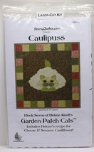 NIP Story Quilts Caulipus Quilt Block 18&quot; Square Garden Patch Cats Laser... - $28.49