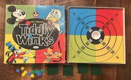 VTG Boxed Walt Disney's Tiddly Winks Mickey Donald Pluto Goofy Whitman G... - $13.29