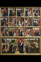 Fifteen Mysteries and the Virgin of the Rosary by Goswijn Van Der Weyden #2 - Ar - £17.57 GBP+