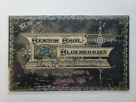 Nenson Bros. Blueberries  16x10 Ohio Wholesale Rustic Retro Metal Sign 30557 - £9.73 GBP