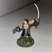 Ral Partha Warhammer Metal Painted Miniature Native American Warrior Cur... - $23.73